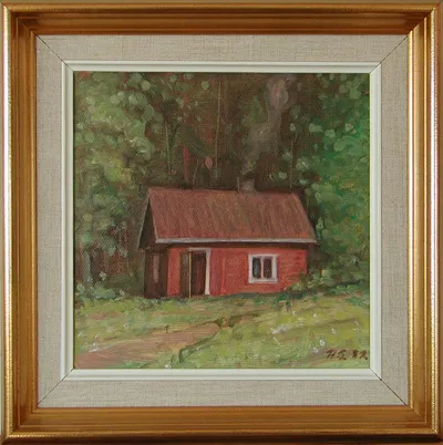Salmelan vanha punainen sauna