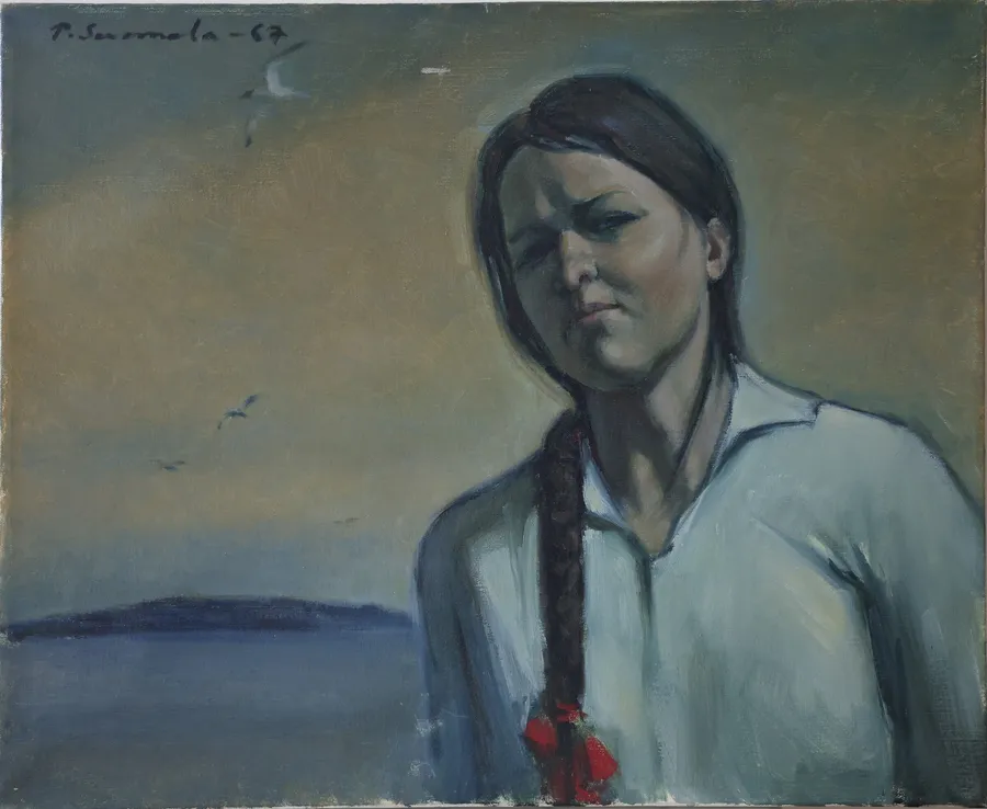 Terttu in a lake landscape