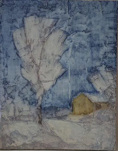 Wintry fan tree