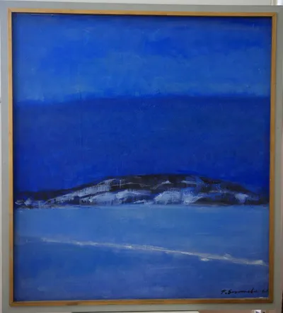 Cold, blue moment