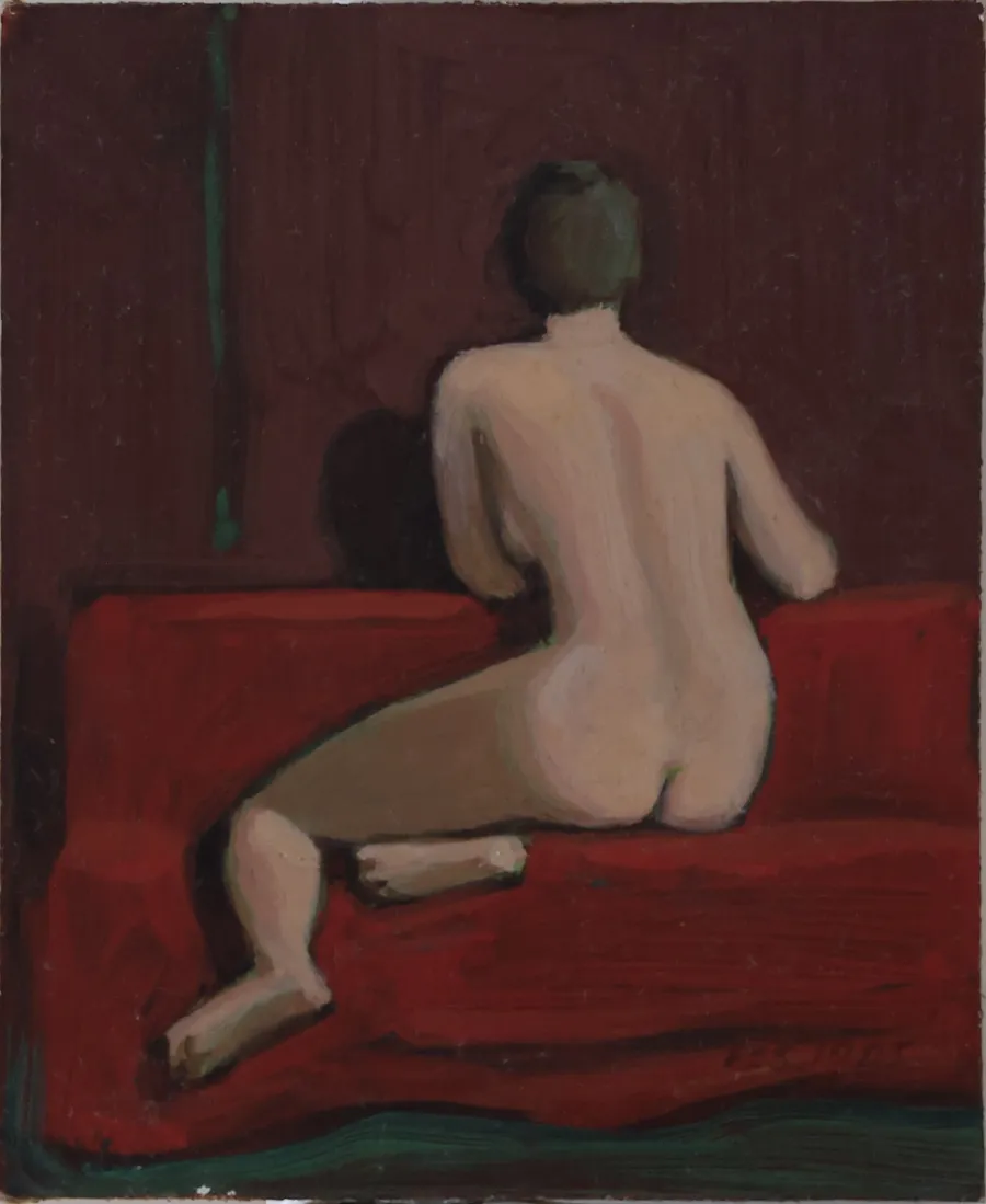 Nude model, from behind