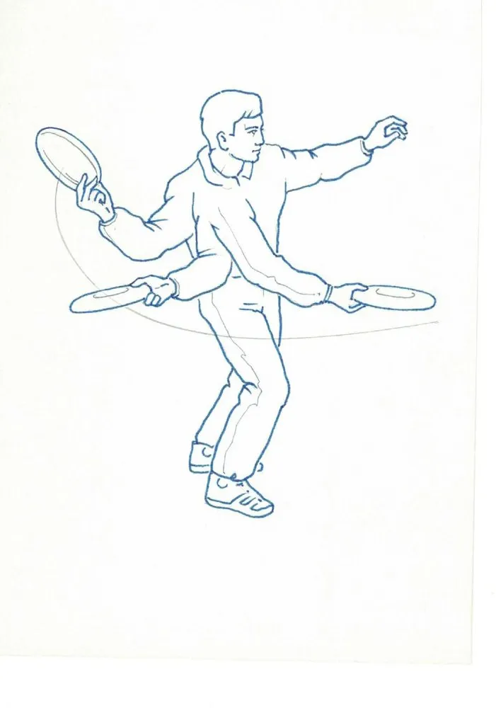 Frisbee Backhand Throw