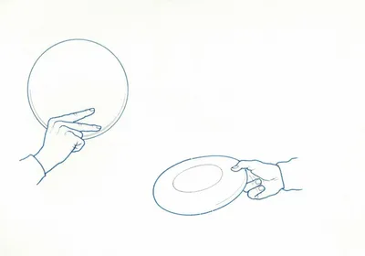 Forehand Throw: Grip on the Frisbee