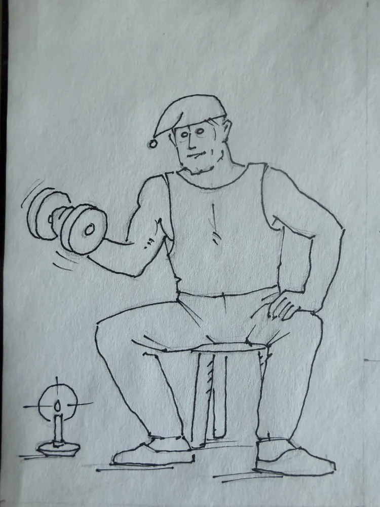 Santa's Dumbbell Workout