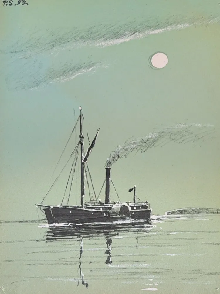 Steam Paddle-Wheel Ship Suomi