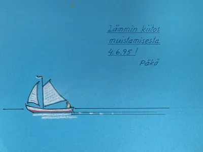 Thank You Card: Sailboat